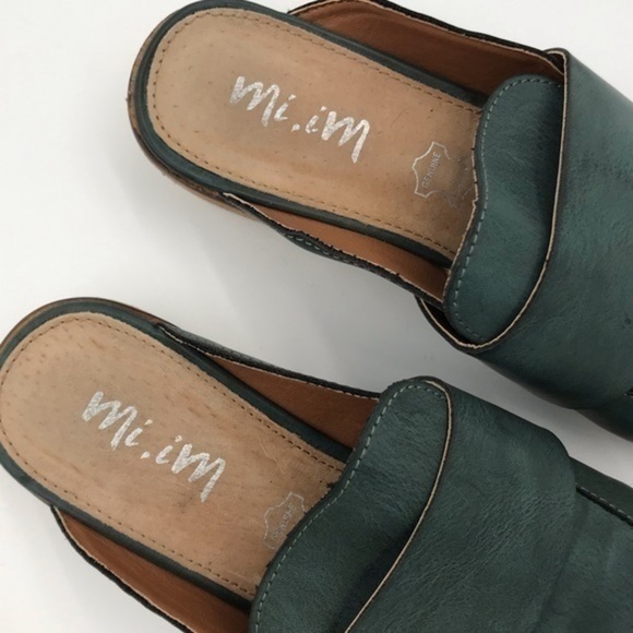 Mi.iM Teal Joanne Maybe It’s Meant To Be Mules With Ankle Laces Womens size 6 - Picture 5 of 12